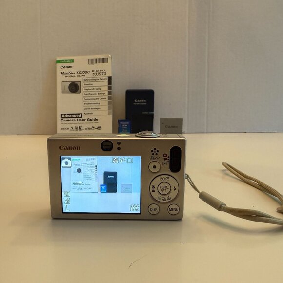 Canon PowerShot SD1000 Digital Elph 7.1 camera bundle - TESTED WORKING - Picture 4 of 16